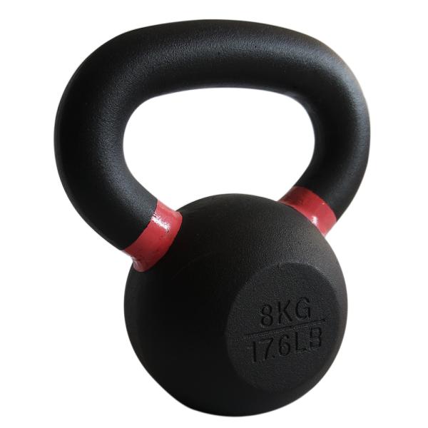 Power Coated Gym Equipment Kettlebells 5lb-80lb Size Cast Iron Material