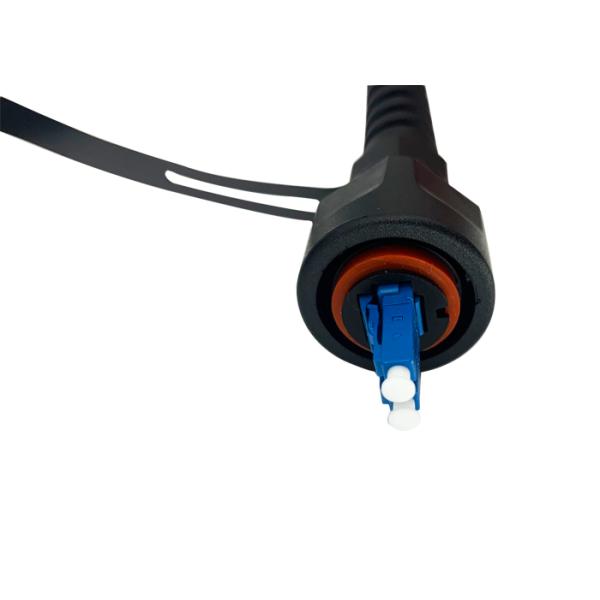 IP67 Waterproof LC Outdoor Armored Cable G657A1 5.0mm DX SM LSZH Fiber Patch Cord