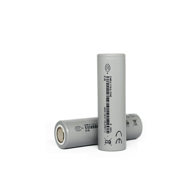 21700‑5000 3.65V 5000mAh NCM Cylindrical Lithium‑Ion Cell INR21700‑50E