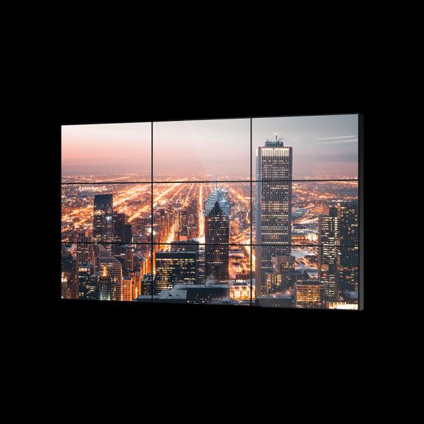 55 0.88mm LCD Video Wall Security Monitor 24/7 Display Matrix Narrow Bezel Splicing Screen for Command Center Factory