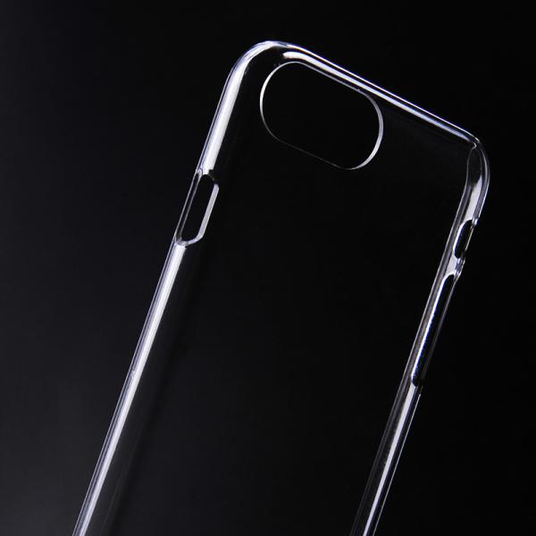 Crystal Clear PC Strap hole Phone cover For Iphone 7/7 plus with Lanyard hole phone case