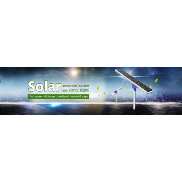 Integrated Solar 80W 100W LED Street Lighting For 3 Years Warranty