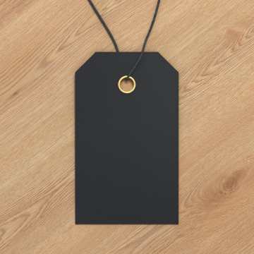 Гладкая и жесткая черная доска для устойчивой упаковки и печати