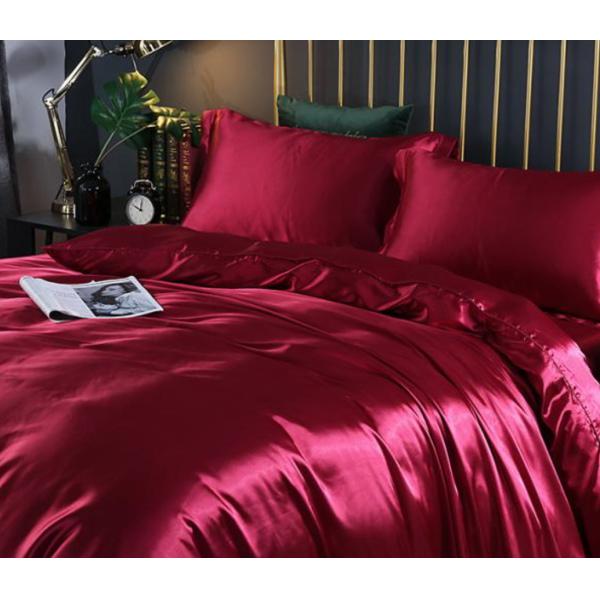 Green 4 Piece Mulberry Silk Duvet Set 2.8m Plain Dyed For Bedroom