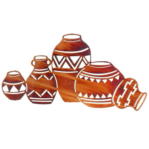 Финиш современной внутренней формы гончарни уроженцев скульптуры стены металла ржавый