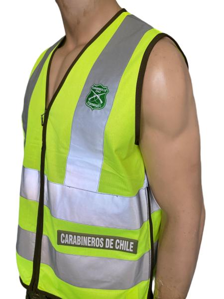 Yellow Safety Vest With High Visibility Reflective Strips Tactical Vest
