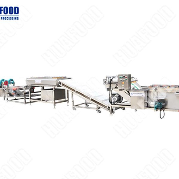 Industrial Fruit And Vegetable Cleaning Machine Air Drying Production Line