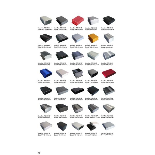 W122mm x H45mm Led Driver Aluminum Extrusion Enclosure / Extruded Aluminum Housing