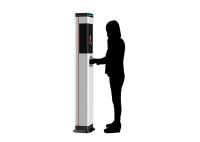 Distribuidor automático do Sanitizer da mão do reconhecimento de cara para o desinfetante