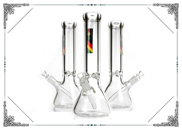9MM Thick ZOB Glass Beaker Bong 12 Inches Glass Smoking Water Pipes With Downstem