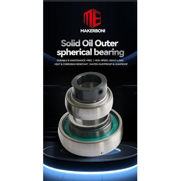 Rodamiento exterior esférico rodamientos sólidos de aceite de alta capacidad de carga libre de mantenimiento