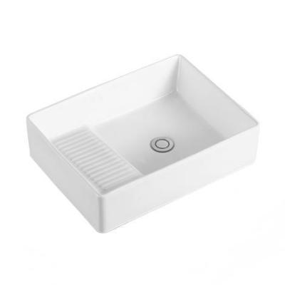 Ceramic Vessel Wash Hand Basin hang Sink Parts in Bathroom Sinks