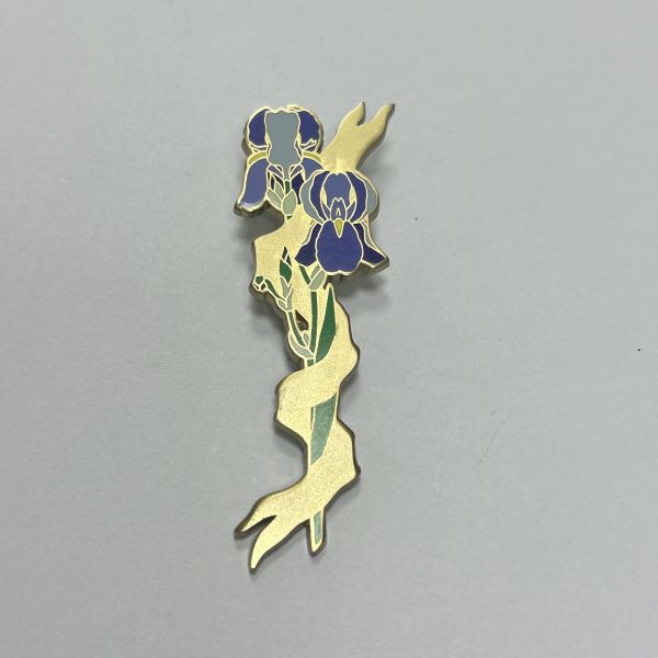 Bilibili Little TV Butler Enamel Pin – Formal Suit & Flower Basket Kawaii Anime Lapel Pinly