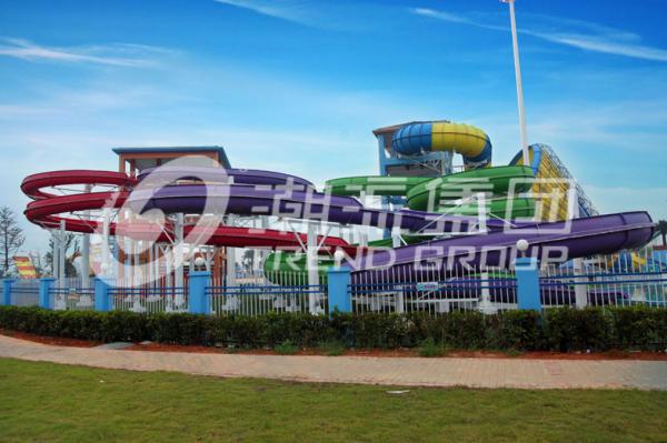 Corrediça de água espiral gigante adulta da fibra de vidro para o parque de diversões exterior