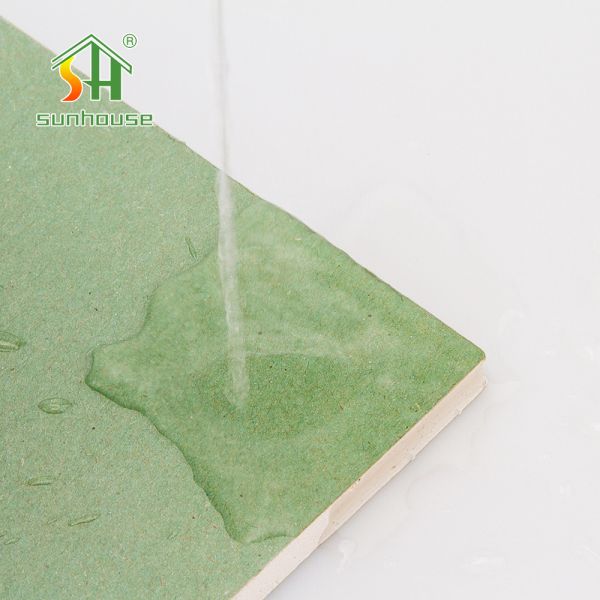 Moisture Resistant Gypsum Board 18mm 1220×2440mm Lightweight Drywall Sheet for Indoor Walls