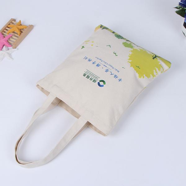 Custom Printed Organic shopping small tote drawstring canvas cotton bag