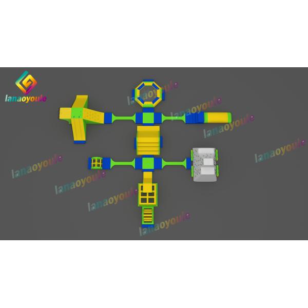 EN71 0.9mm Tarpaulin  Inflatable Auqa Park / Amusement Water Park