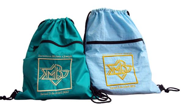 Drawstring Nylon Storage Bags 420D Nylon Fabric Back Bags With Emboidery Logo