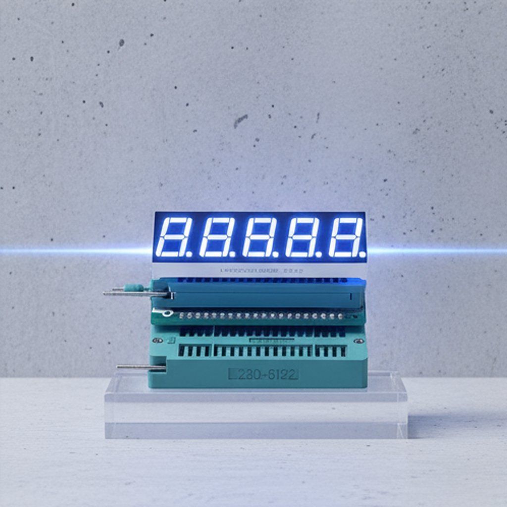 Ultra Bright White 0.56-inch 5-Digit 7 Segment LED Display with Common Anode for Process Control