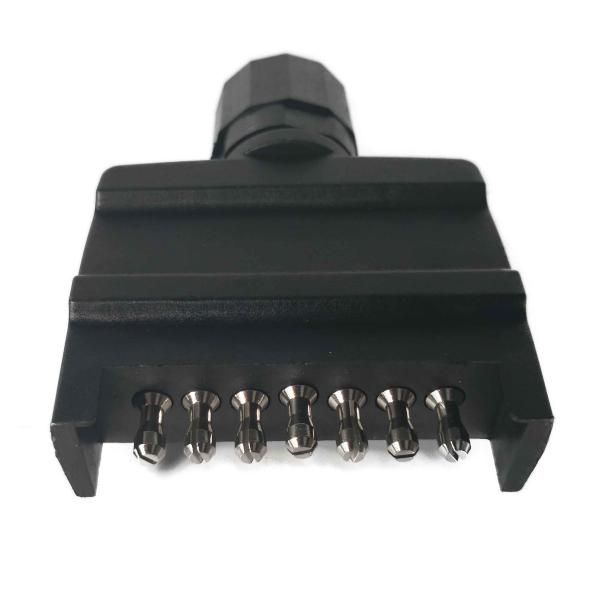 Plastic Cover Flat Trailer Plug / Trailer Pin Connector Lightweight Small Size