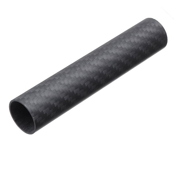 Tube de haute résistance personnalisé Matte Finished de fibre du carbone 3K