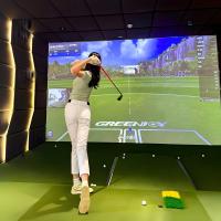 Projeção 3d Indoor Infrared Indução Simulação de Golf Treinador Simulador de Golf