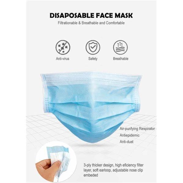 3 Ply Surgical Face Mask Dust Proof Children'S Medical Face Masks