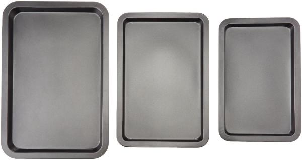 3-Piece Baking Sheet Set different sized metal cookie sheet/biscuit baking pan/cookie cake pan