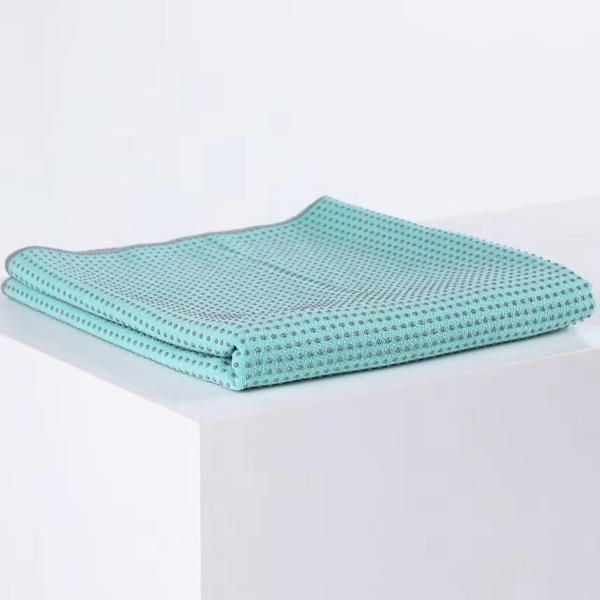 Silicon Dot Microfiber Yoga Towel 80% Polyester 20% Polyamide Anti Slip 220gsm