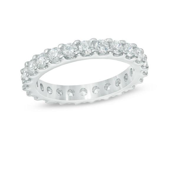 Gold Plated Classic Italian 925 Sterling Silver Eternity Rings for Girls' Accessories
