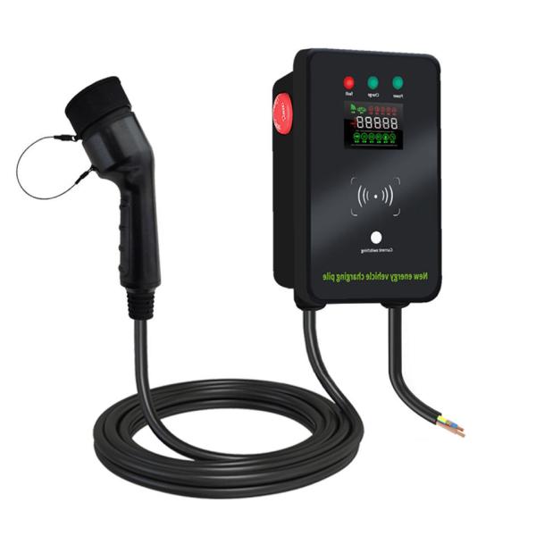 32a 7kw Home Ev Charger Cable 19.6ft Type 2 Ev Charging Station Wallbox