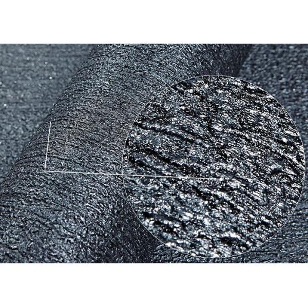Waterproof Removable Vinyl Patterned Wallpaper Black for Living Rooms