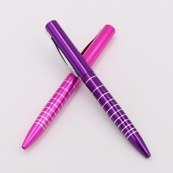 Promotional Twist-type Metal Ballpoint Pens With Blue Ink 1.0mm Advertising Office Gift Pen
