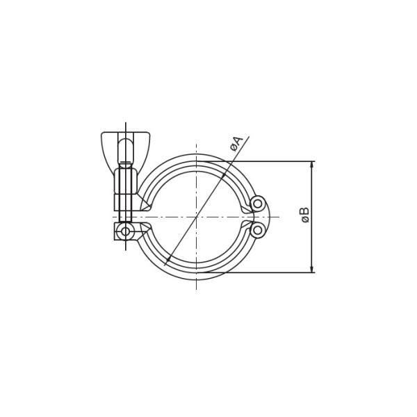 Custom Stainless Steel Hygienic Fittings , Heavy Duty Stainless Tri Clamp Fittings