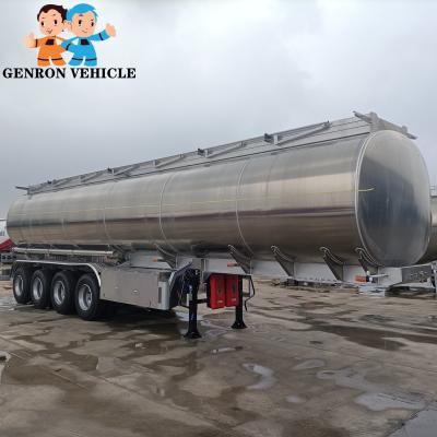 Congo 4 axles aluminum alloy 4 compartments 40000 L fuel tanker semi trailer trucks with API valves