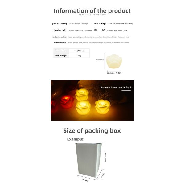 Red Battery Tea Candles Romantic Flameless LED Tea Light 6pcs / 12pcs / 24pcs