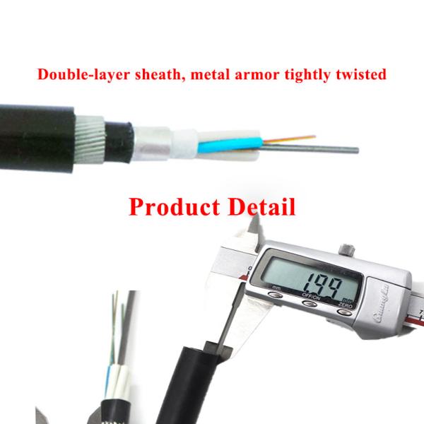 GYTA33 Оптический кабель 4 6 8 12 24 48 Ядра G652D SM Подводная бронированная стальная проволока