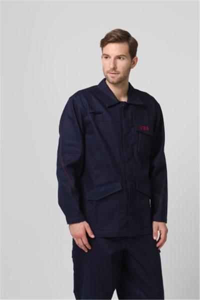 Tomax Fire Proof (FR) Safety Jacket For Welding Industry , Flame Resistant Workwear With 350g FR Cotton Fabric