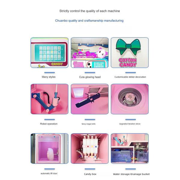 Independent Research and Development Professional Cotton Candy Machine Easy Operation