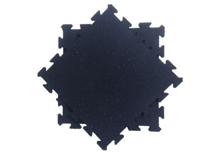 Thick 50mm Interlocking Exercise Floor Mats Customized Interlocking Sports Tiles Lightweight