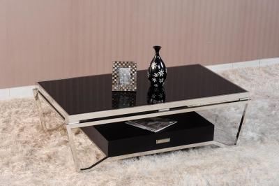Modern Living Room Furniture,Stainless Steel Frame,Glass Top Coffee Table,Tea Table,Cocktail Table,Side/Sofa Table