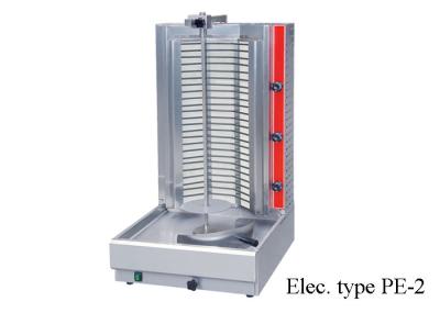 Kebab Restaurant Cooking Equipment , Adjustable Gas / Electric Shawarma Machine