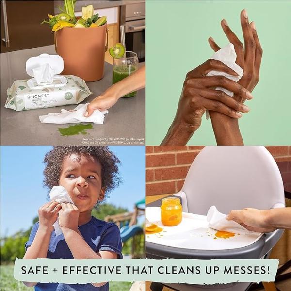 Безопасные и надежные мокрые салфетки без запаха Более крупные и толстые мокрые салфетки