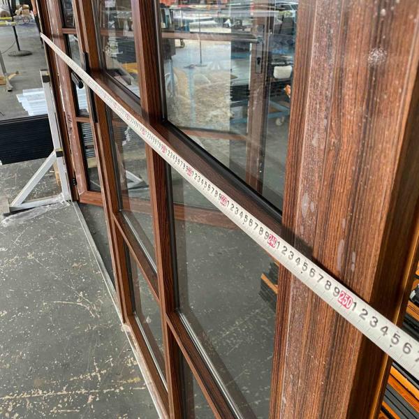 Puertas con bisagra de aluminio con arco de diseño francés