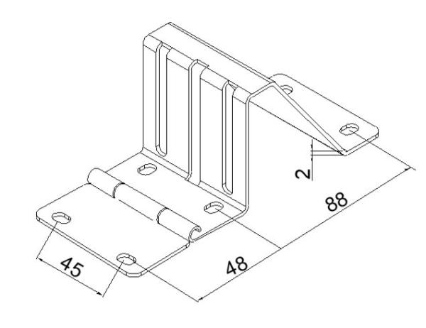 Industrial Garage Door Side Hinge Galvanised Steel / White Ral 9010
