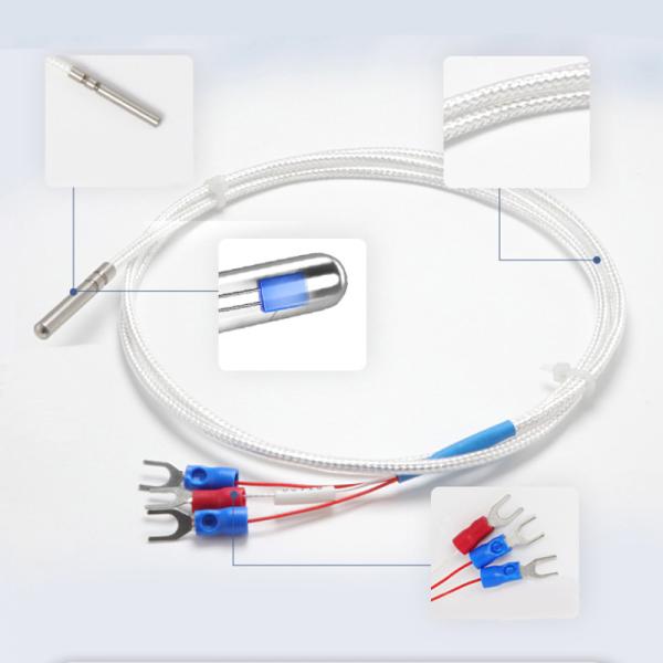 Temperature Controller Thermocouple Sensor Cable Stainless Steel Probe Tube PT100 -50°C~200°C