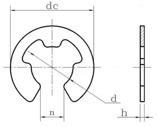 Шайбы сохранения кольца сохранения DIN6799 зажима нержавеющей стали e A2 для валов