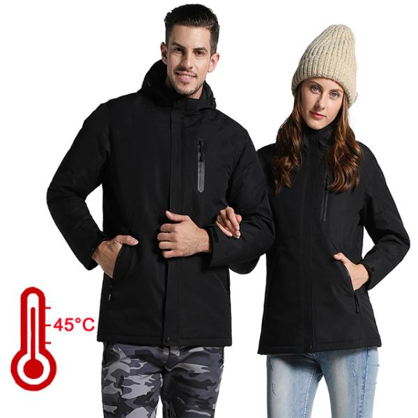 Outdoor Electric Heated Jacket Waterproof Winter Sport Three In One Men Ski Jacket