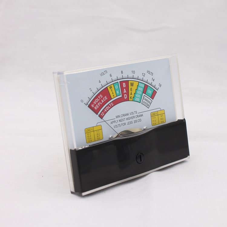 100*80mm Analog Panel DC Volt Meter 0-16V DC Voltage Meter with 44C2 for Reading Voltages up to 16V