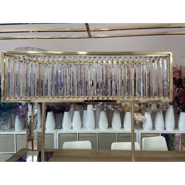 80-100 см высокий черный стеклянный стеклянный ваза ураган для свадебного стола